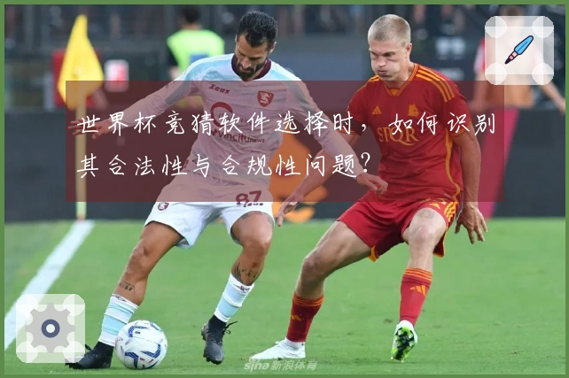 世界杯竞猜软件选择时，如何识别其合法性与合规性问题？