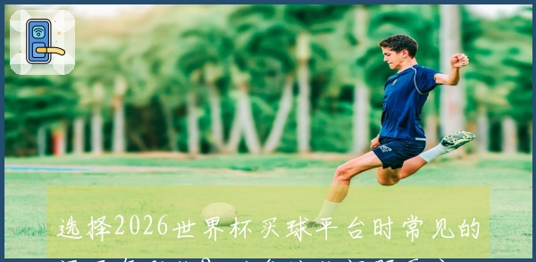 选择2026世界杯买球平台时常见的误区有哪些?避免这些问题更安心!